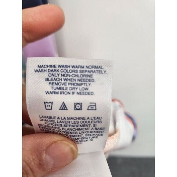 Lands End womens Sleeveless A-Line Dress Small Purple White Striped Casual - Picture 5 of 7